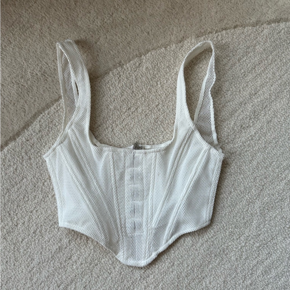 Whitefox Boutique Mesh Corset top